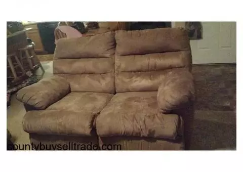 Couch, Loveseat, coffee table, and end table